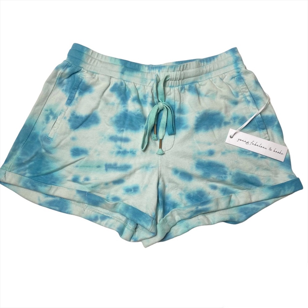 YOUNG FABULOUS & BROKE Tie Dye Shorts. D02